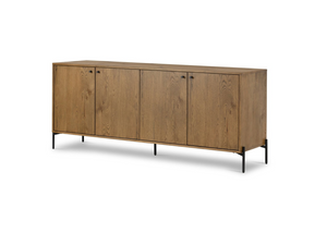 Easton 75" 4 Door Sideboard - Amber Oak