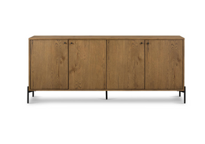 Easton 75" 4 Door Sideboard - Amber Oak