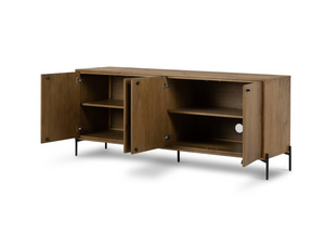 Easton 75" 4 Door Sideboard - Amber Oak