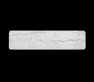 Dimetrie Console Table- Medium Cider and Grecian White Marble