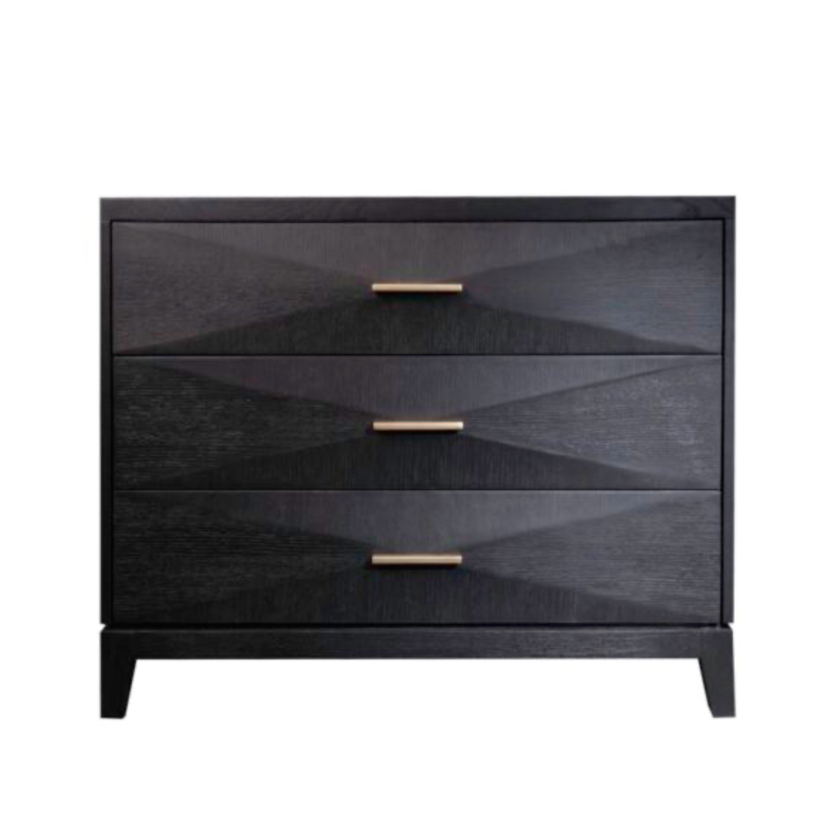 Astrid 34" 3 Drawer Nightstand-Onyx Oak