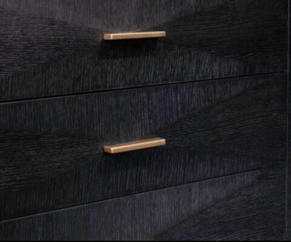 Astrid 34" 3 Drawer Nightstand-Onyx Oak