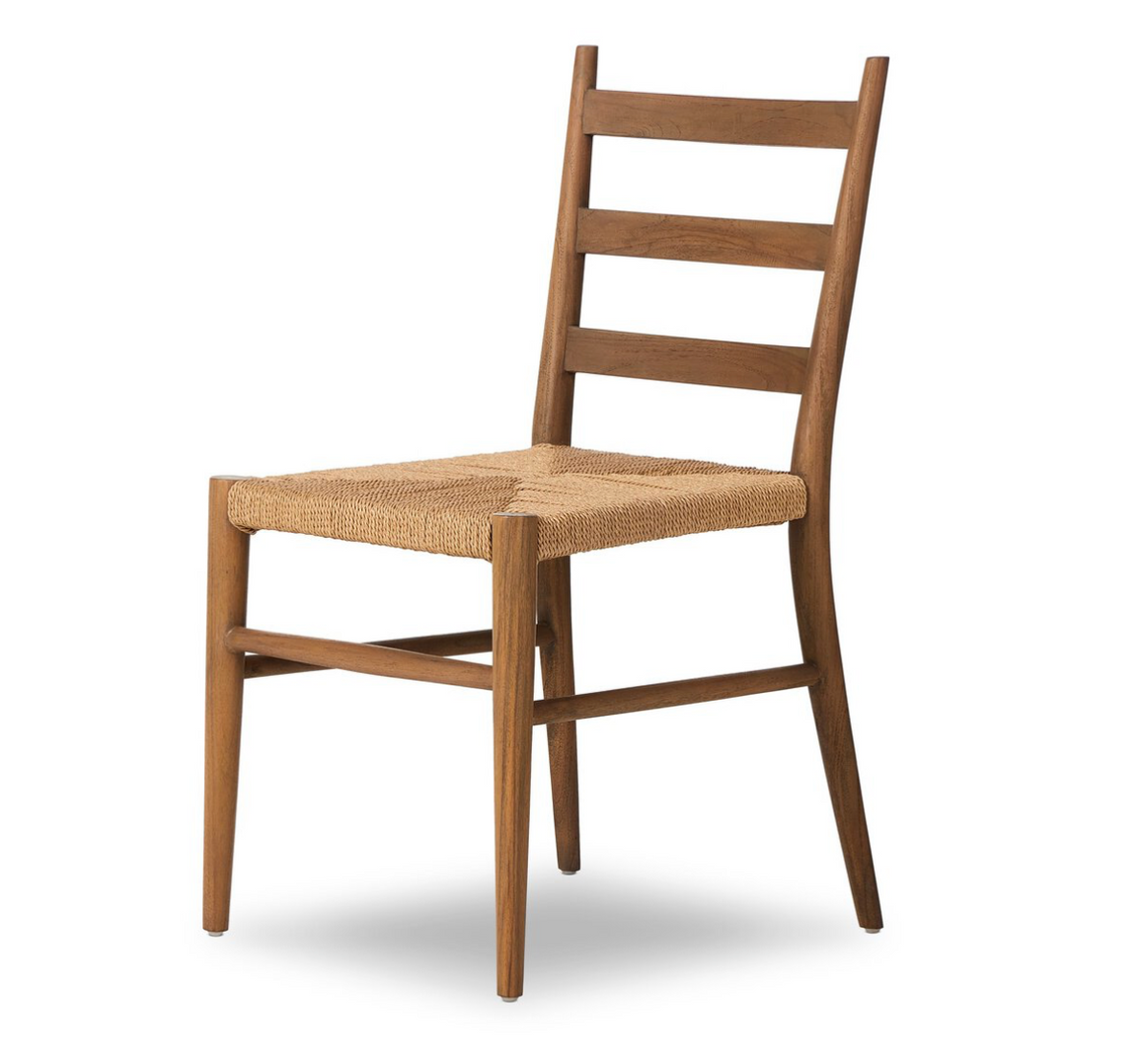 Aubrey Ladder Back Dining Chair - Toasted Oak + Natural