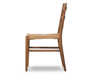 Aubrey Ladder Back Dining Chair - Toasted Oak + Natural