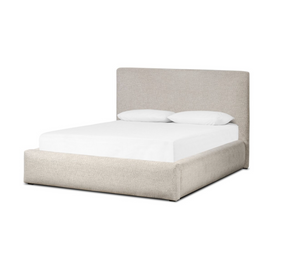 Analise Upholstered Queen Bed - Plushtone Linen