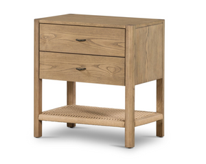 Filip 24" 2 Drawer Nightstand - Dune Ash