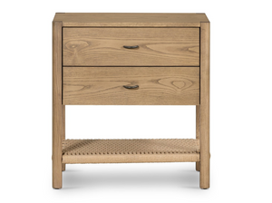 Filip 24" 2 Drawer Nightstand - Dune Ash