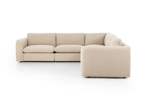 Fuentes 113" 5 Piece Sectional - Taupe