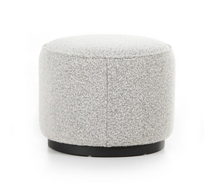 Johnna 22" Ottoman - Performance Knoll Grey Boucle