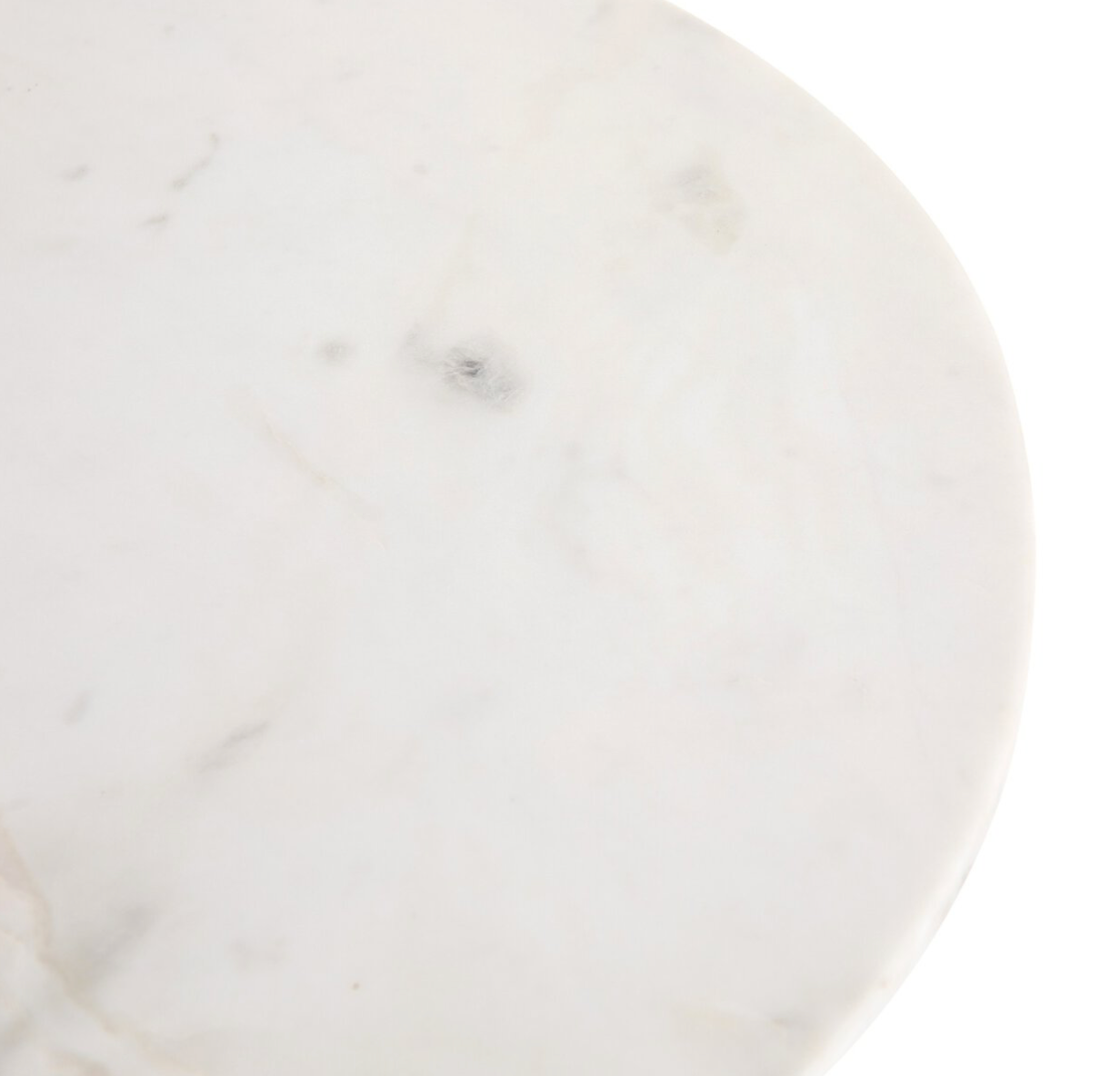 Jay 20" Nightstand - Polished White Marble