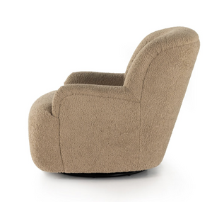 Kabir 35" Swivel Chair - Camel