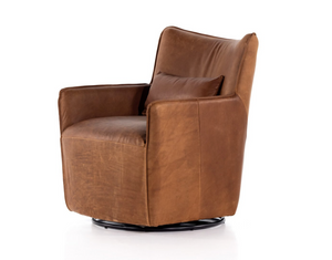 Kimbray 29" Swivel Chair - Tulsa Caramel