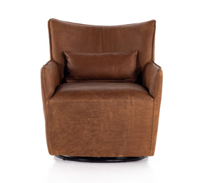 Kimbray 29" Swivel Chair - Tulsa Caramel