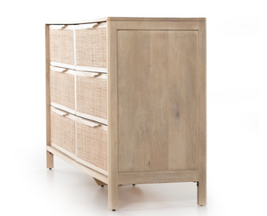 Marcelo 58" 6 Drawer Dresser - Mango Natural