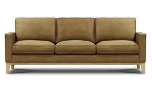 Willis 90" Top Grain Leather 3 Cushion Sofa - Napa Ranch