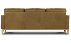 Willis 90" Top Grain Leather 3 Cushion Sofa - Napa Ranch