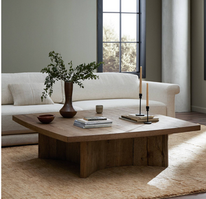 Britton 55" Square Oak Coffee Table - Natural Oak