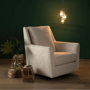 Hugo Express Ship 36" Swivel Glider Chair - Driftwood Mist