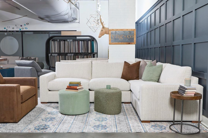 Gretchen Quick Ship 111" x 107" 5 Cushion Wide Track Arm Sectional