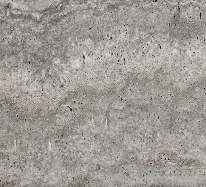 Denali 40" Round Coffee Table - Travertine + Reclaimed Pine