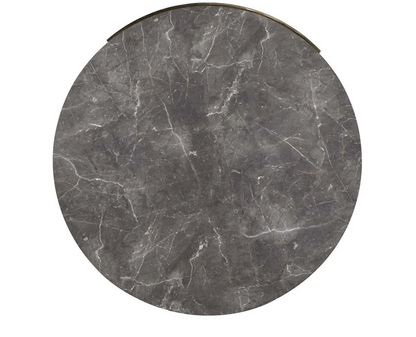 Morton 42" Round Coffee Table - Concrete + Iron