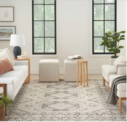 Celestial Area Rug - Ivory/Grey