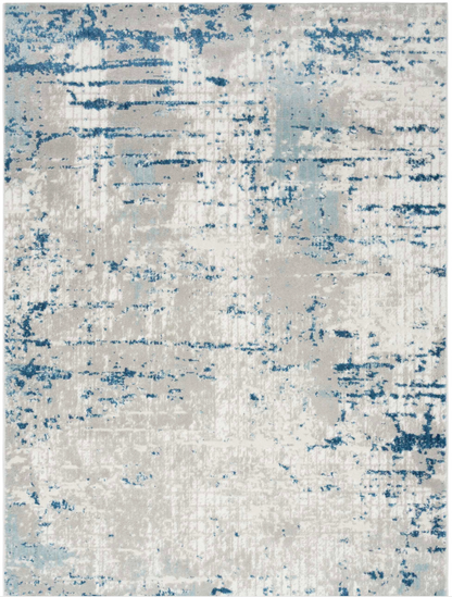 Quartz Area Rug - Ivory/Grey/Blue