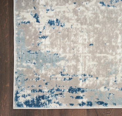 Quartz Area Rug - Ivory/Grey/Blue