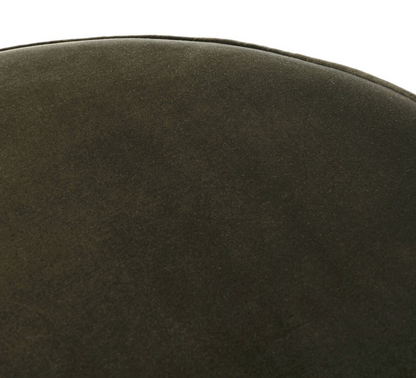 Johnna 36" Round Ottoman - Deep Olive Velvet