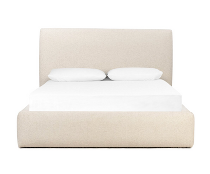 Analise 89" Upholstered King Bed - Performance Cream