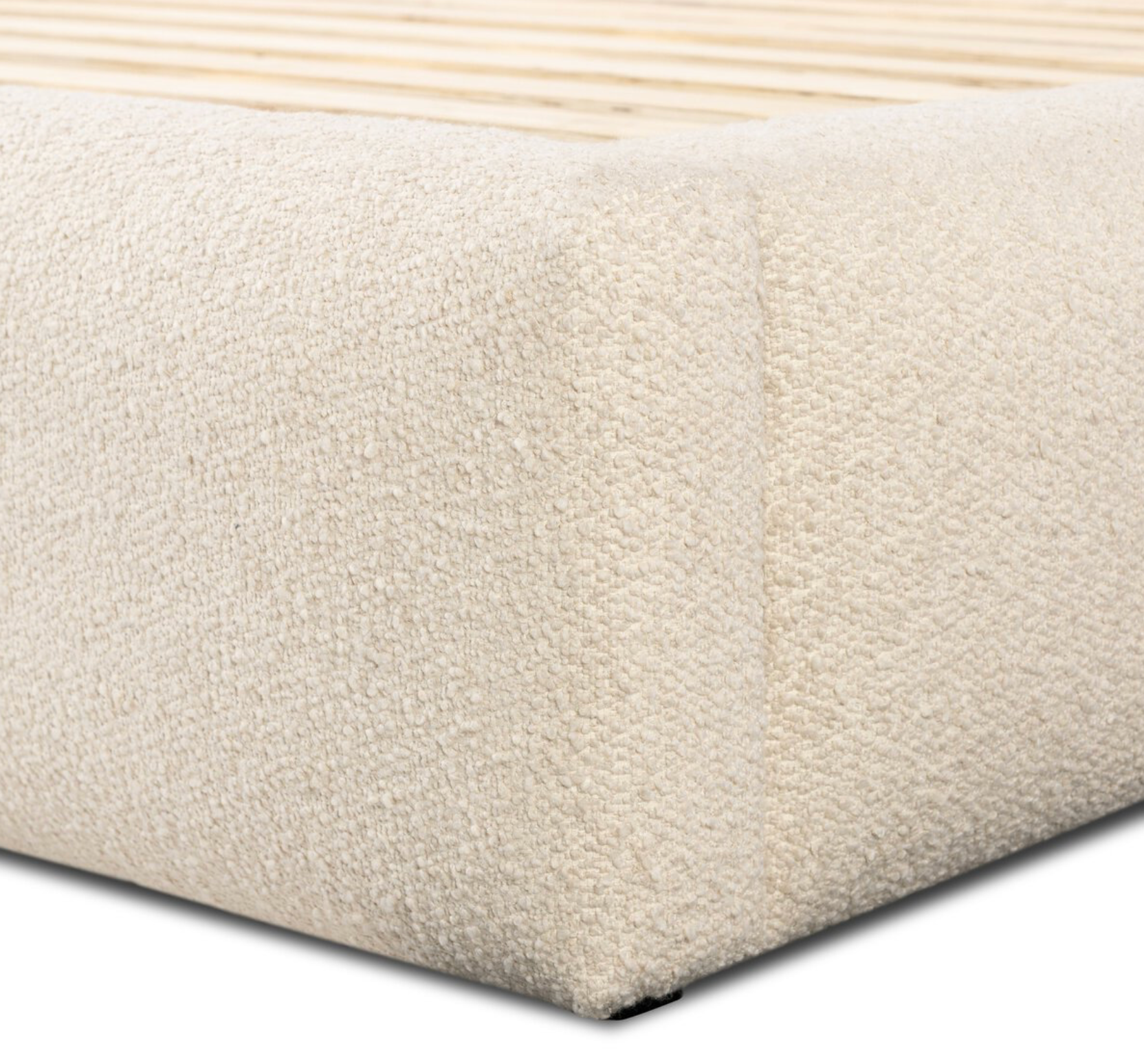 Analise 89" Upholstered King Bed - Performance Cream