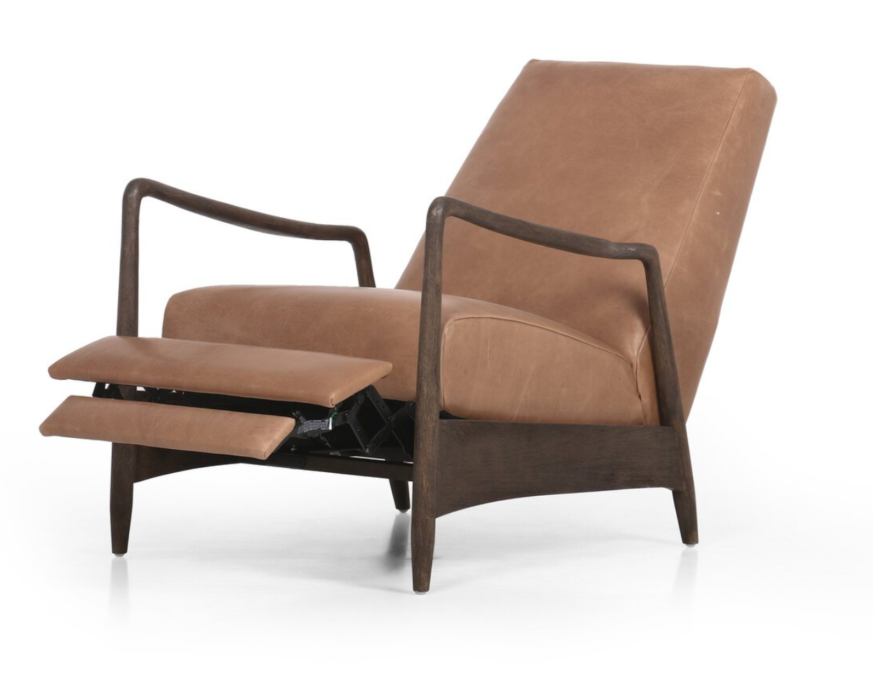 Brandon 29" Top Grain Leather Reclining Chair - Brandy