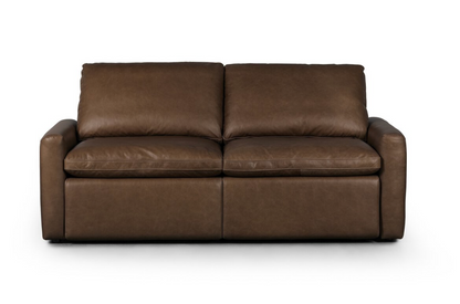 Cartier 78" 2 Cushion Top Grain Leather Power Recliner Sofa - Sonoma Cocoa