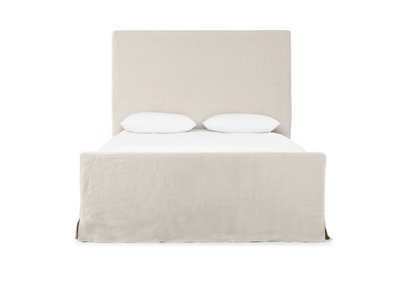 Darla 67" Slipcovered Queen Bed - Natural