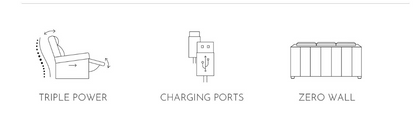 Fraser 77" Top Grain Power Motion Reclining Sofa - Camel