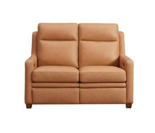 Fraser 55" Top Grain Power Motion Reclining Loveseat - Camel