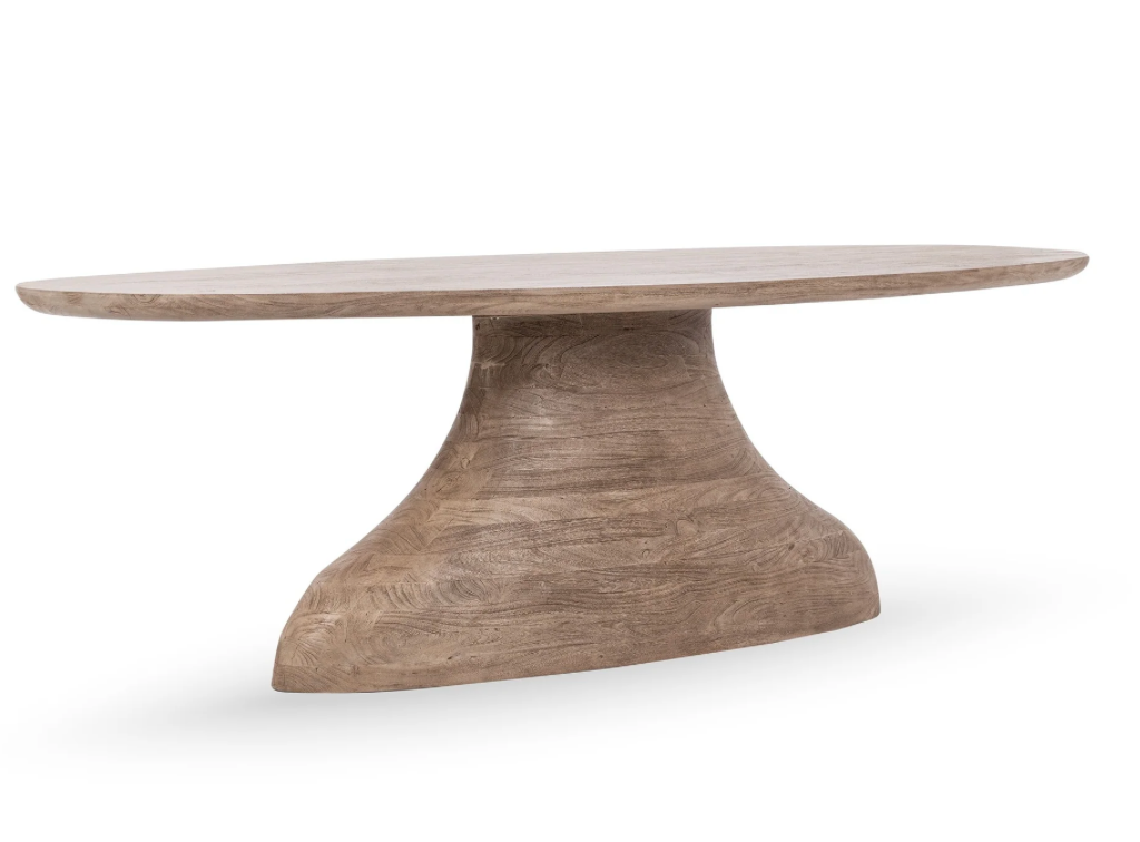 Amara 94" Oval Dining Table - Sandstone