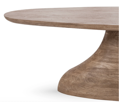 Amara 94" Oval Dining Table - Sandstone