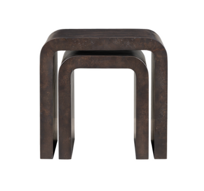 Breann Nesting Tables-Chocolate Burl