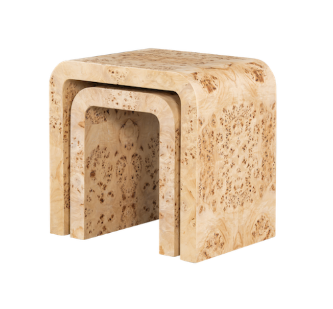 Breann Nesting Tables- Toasted Burl