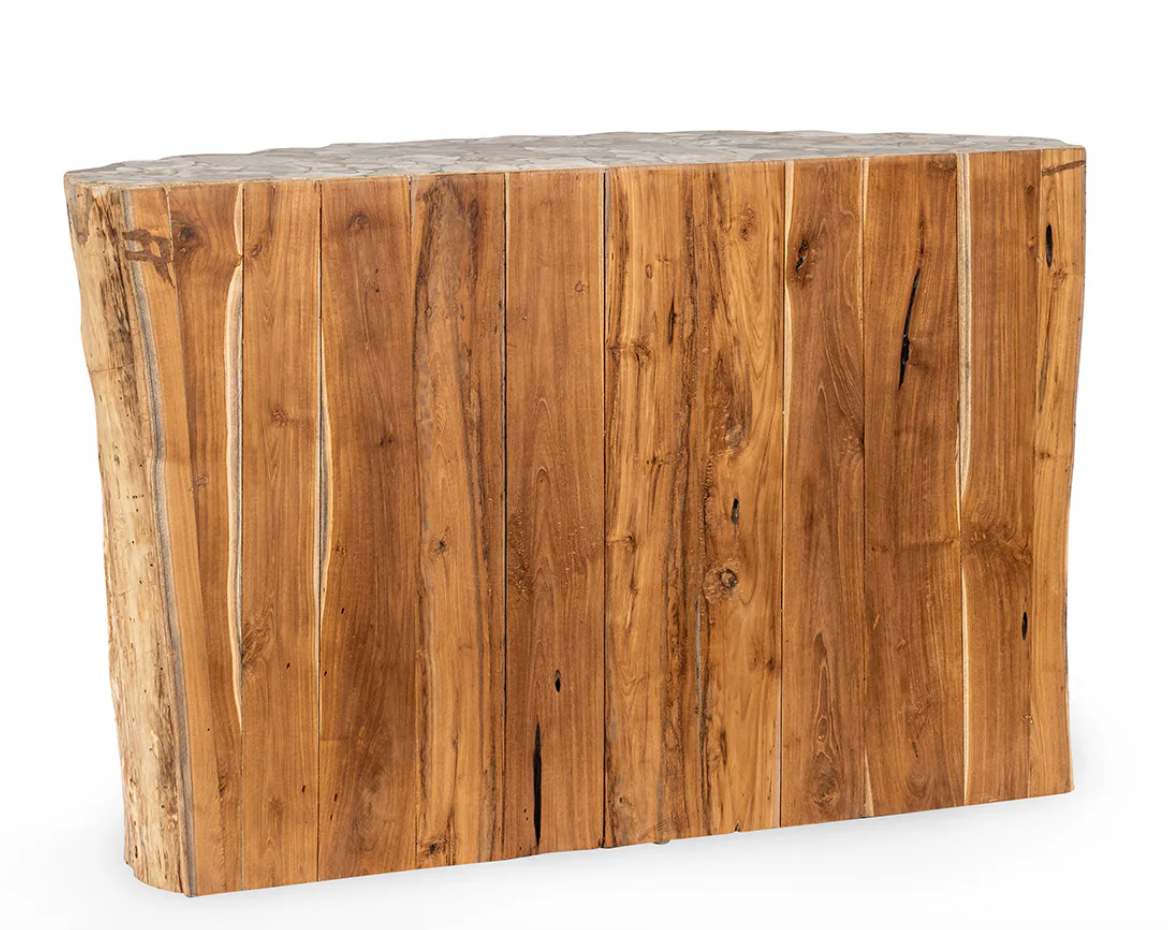 Timber 52" Petrified Teak Console Table