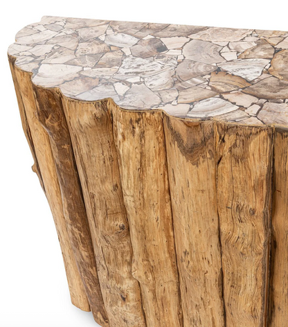 Timber 52" Petrified Teak Console Table