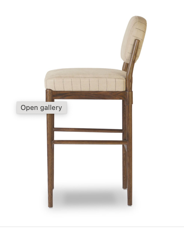 Edgar Counter Stool- Lavon Flint/Drifted Oak