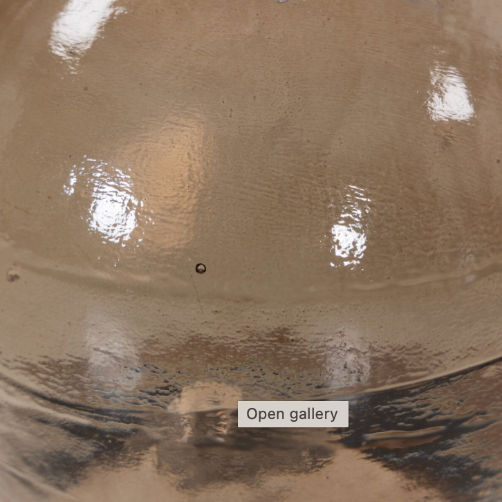 Violet Accent Table-Smoked Brown Cast Glass