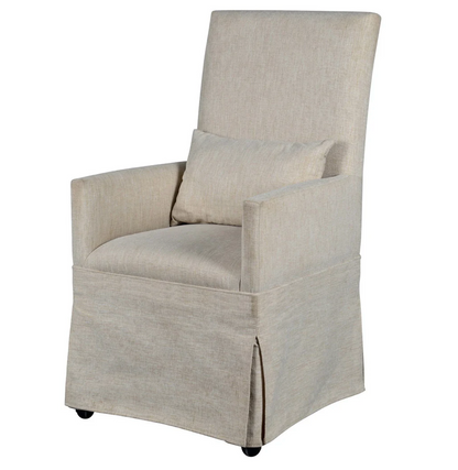 Mandy Slipcovered Arm Chair - French Linen
