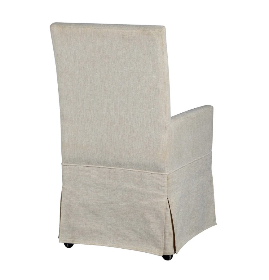 Mandy Slipcovered Arm Chair - French Linen