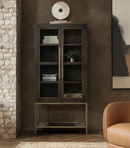 Salvatore  40" 2 Door Tall Cabinet - Espresso