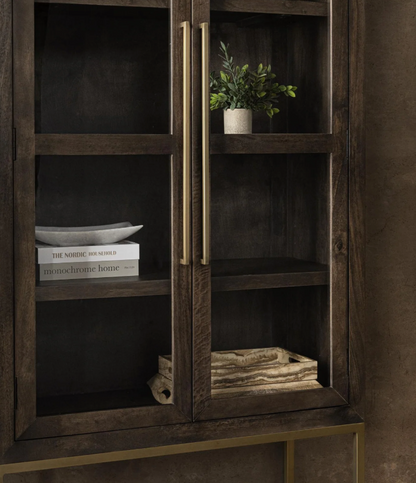 Salvatore  40" 2 Door Tall Cabinet - Espresso