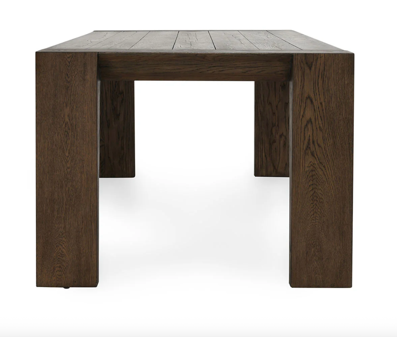Savoy 89" Reclaimed Oak Dining Table - Espresso