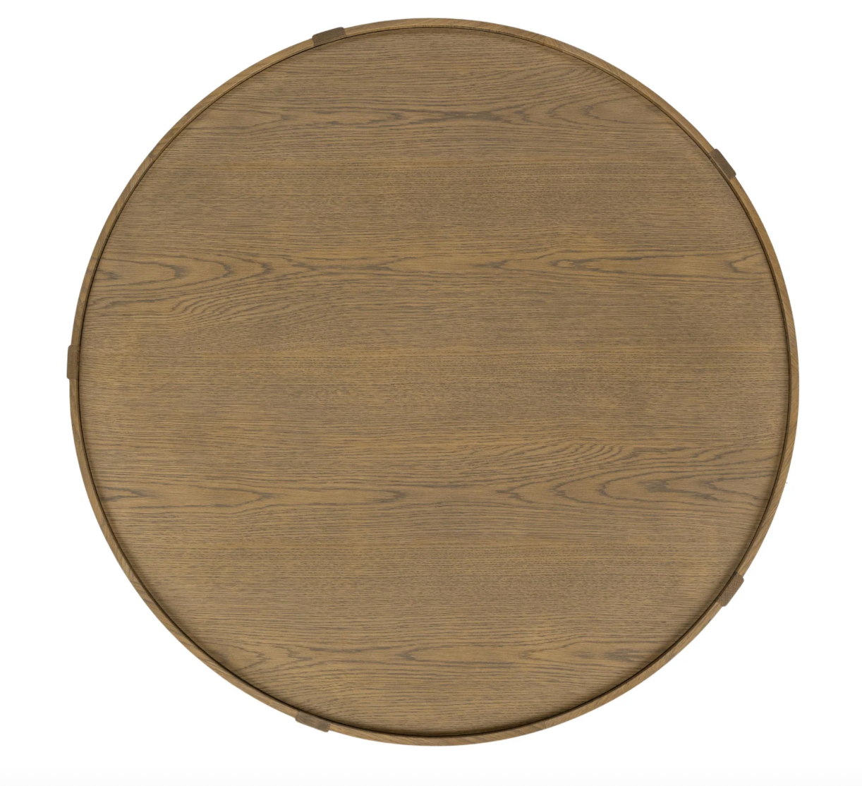 Dabney 37" Round Coffee Table - Oak + Cane